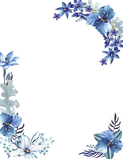Blue Flowers And Leaves Are Arranged In The Shape Of A Letter C On A