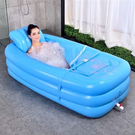 Large Portable Inflating Shower Bathtub For Adults Zincera