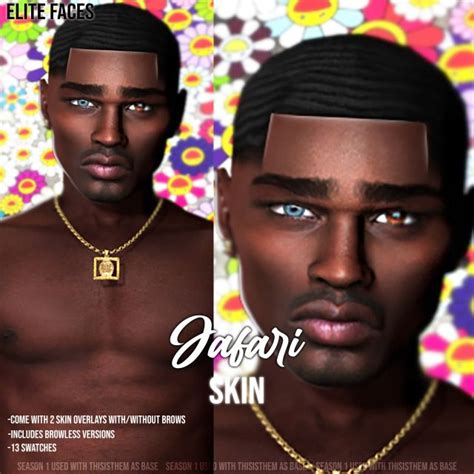 Elite Faces — Jafari Skin Download Sims 4 Body Mods The Sims 4 Skin