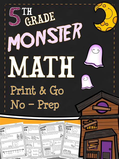 No Prep Halloween Printables | Halloween math printables, Halloween math, Math printables