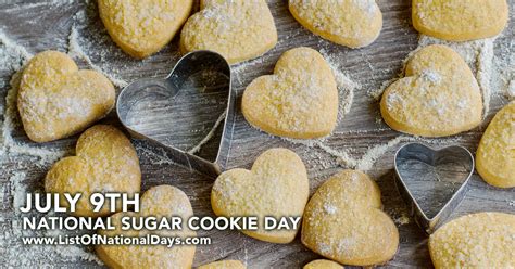 National Sugar Cookie Day List Of National Days