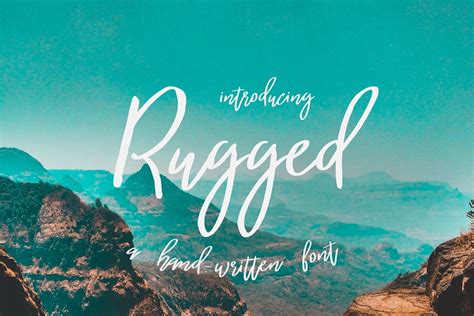 The essentially endless variations provide an opportunity for real individualization. Rugged | a hand-written font | Handwriting, Handwritten ...