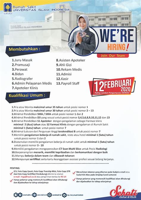 Pt.petrokimia gresik adalah pabrik pupuk terlengkap di indonesia dimana pada awal berdirinya disebut proyek petrokimia surabaya. Lowongan Kerja Rumah Sakit Islam Universitas Islam Indonesia - Lokernas.com | Rekrutmen Lowongan ...