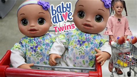 Baby Alive Real As Can Be Twins Shopping Outing Youtube