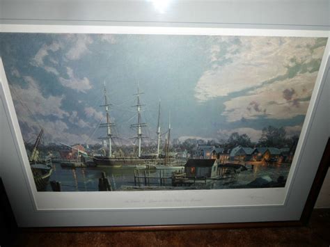 John Stobart Maritime Mystic Seaport Leframed Print Must See Ebay