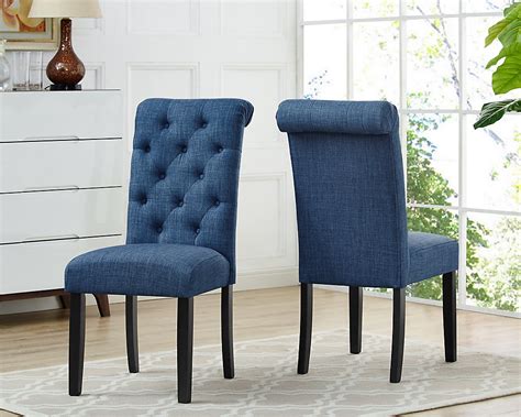 Best prices on dining room chairs directly from wide range of dining room chairs and other dining room furniture at the best price! Soho Tufted Dining Chair in Blue (Set of 2)