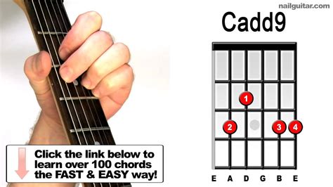 How To Play Cadd9 Guitar Chords Tutorial Lessons Youtube