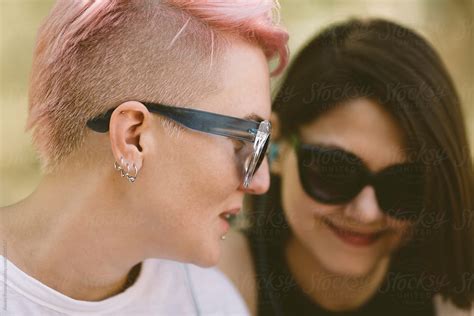Happy Lesbian Couple By Stocksy Contributor Alexey Kuzma Stocksy