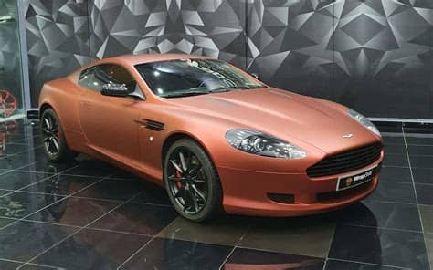 Aston Martin DB9 - Red Aluminium wrap | Wrapstyle