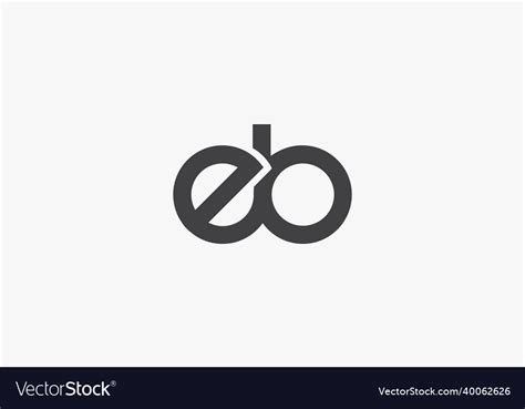Logo Lowercase Letter Isolated On White Royalty Free Vector