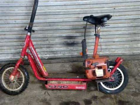 homemade scooter with weedeater motor - YouTube