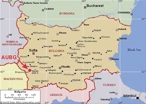 Bulgarije Kaart Europa Belgie Vogels