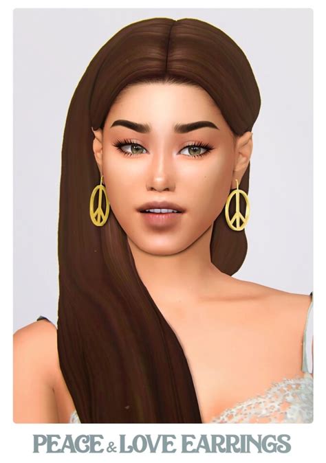 Summer Blues Hair And Earrings Set At Simstrouble Sims