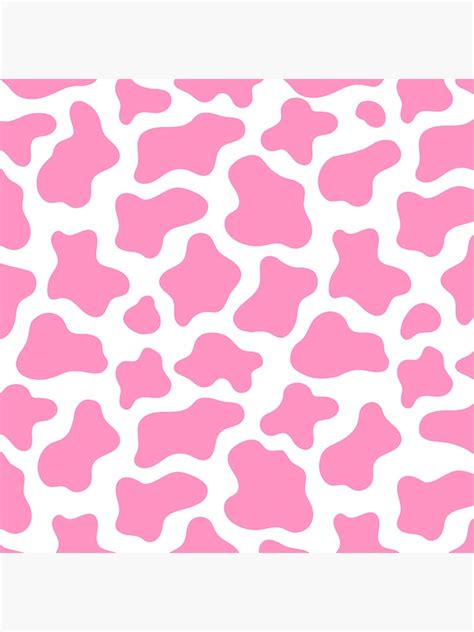 Pink Cow Print Design Sticker For Sale By Hanameda Redbubble
