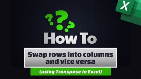How To Swap Rows Into Columns And Vice Versa Mydware Solutions Inc