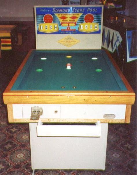 1956 Williams Diamond Score Pool Coin Operated Mechanical Bumper Pool Game
