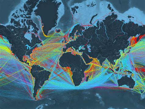 This Incredible Map Shows The Movement Of Every Ship On The Planet