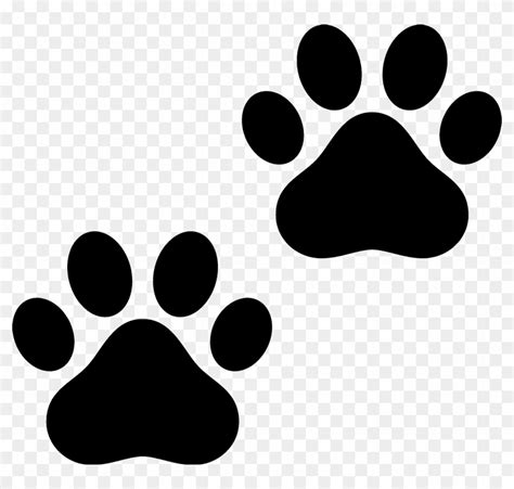 Paw Prints Rubber Stamp Dog Paw Print Outline Free Transparent Png