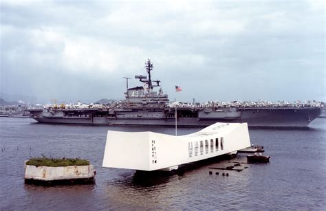 Uss Coral Sea Cva 43 At Pearl Harbor 18 April 1963 5590x3628 R