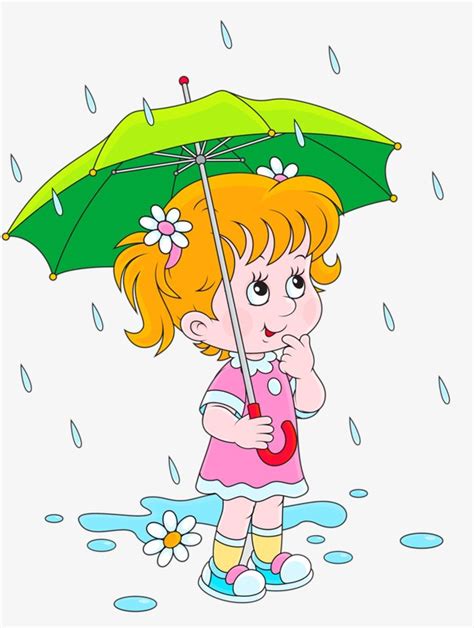 Girl With Umbrella In Rain Clipart 10 Free Cliparts Download Images