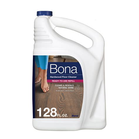 Bona Hardwood Floor Cleaner Refill 128 Fl Oz Unscented Refill For