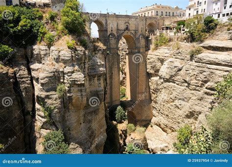New Bridge In Ronda In Málaga Andalusia Spain Stock Images Image