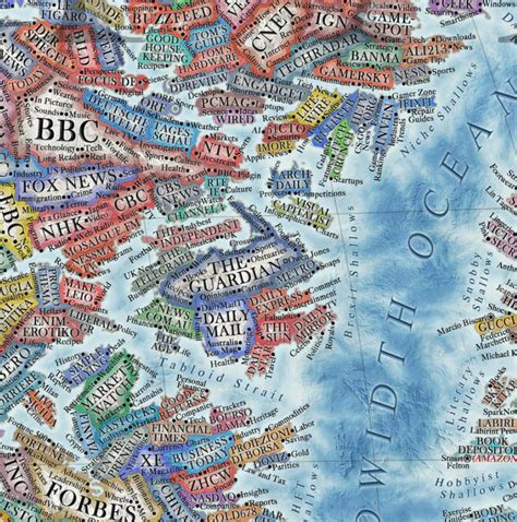 Mapped A Detailed Map Of The Online World In Incredible Detail