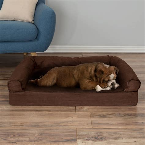 Petmaker Orthopedic Dog Sofa Bed With Foam Stuffed Bolsters