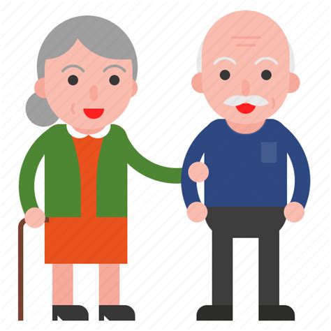 Couple Elder Old Senior Icon Download On Iconfinder