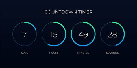 Premium Vector Countdown Timer Template For Website And Application