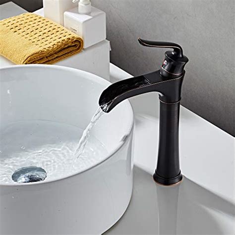 Farmhouse Waterfall Bathroom Faucet For Vessel Sink Oil Rubbed Bronze