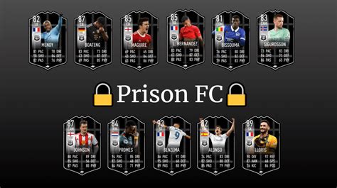 Prison Fc Full Xi 4 3 3 Fifacardcreators