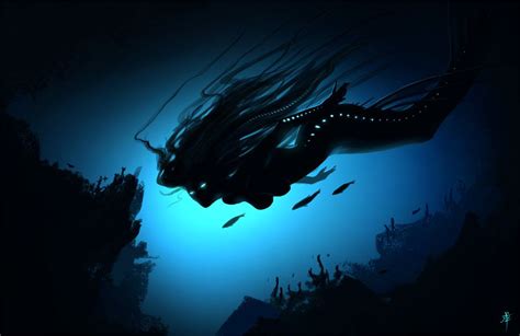 Deepsea Mermaid Spitpaint By Rpowell77 On Deviantart All Mythical