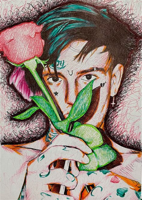 Lil Peep Drawing In 2022 Drawings Ballpoint Pen Drawing Pen Drawing