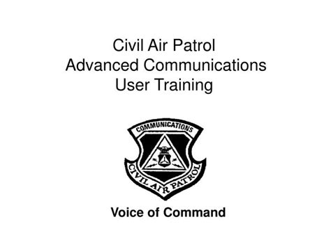 Ppt Civil Air Patrol Advanced Communications User Training Powerpoint