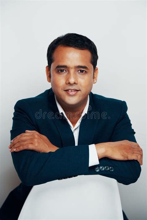 Indian Young Businessman In Suit Stock Photo Image Of Business Males