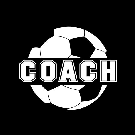 Coach Soccer Ball Svg Digital Download Cut Files Etsy