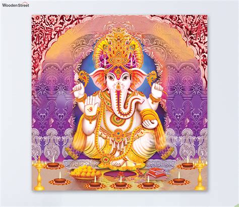 Buy Lord Ganesha Art 24 X 24 Wall Painting Online In India At Best
