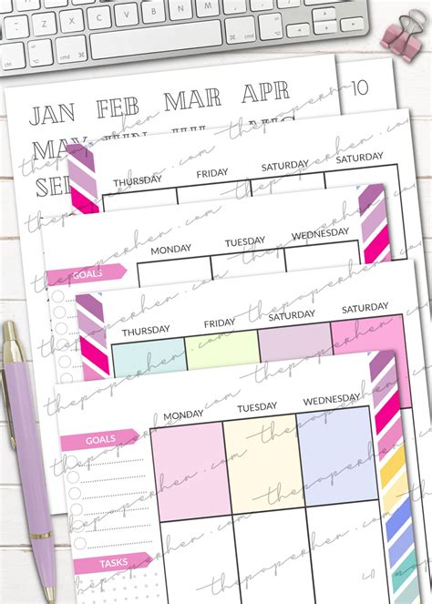 FREE Printable Happy Planner Refill Pages Classic Sized In 2021