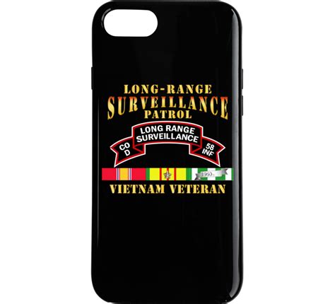 Army D Co 58th Infantry Ranger Scroll Lrrp W Vn Svc Phone Case