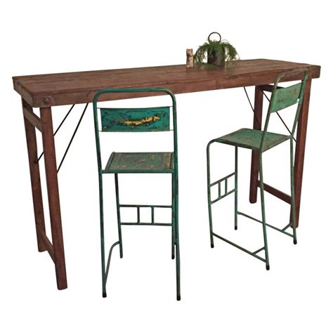 Please select an option dining table. Reclaimed Wood Bar Height Table | Industrial