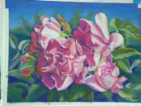 Pastel Painting Roses