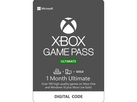 Xboxone 1 Month Xbox Game Pass Ultimate Membership Us Digital Code