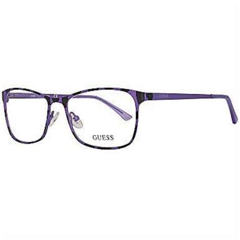 Guess 3012 53082 Purple Eyeglasses 054072746458 Guess Eyeglasses Purple Frame Fash Direct