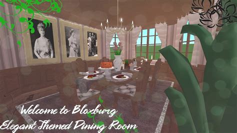 Roblox Bloxburg Elegant Dining Room Xkiyoshii Youtube