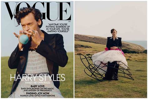 Watch as harry plays an acoustic rendition of cherry.directed by lillie eigerstill haven'. Harry Styles Wore A Gucci Dress On Vogue December Cover (Watch) | Star Mag