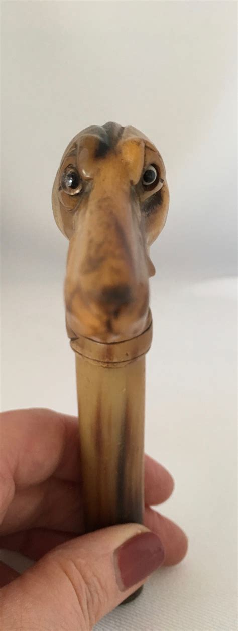 Carved Horn Walking Stick Handle 510867 Uk