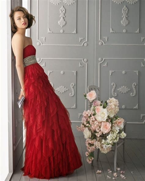 Pretty Red Formal Long Dress Robe De Soirée Rouge Robe De Mariee
