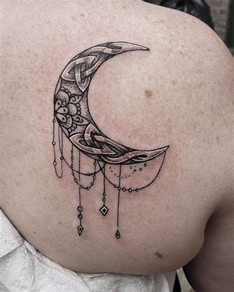 Top 59 Best Crescent Moon Tattoo Ideas 2021 Inspiration Guide