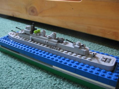 Mini Scale Fletcher Class Destroyer A Mini Lego Model Of A Flickr